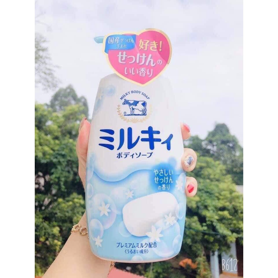 Sữa tắm bò Milky Body Soap Nhật Bản 550ml
