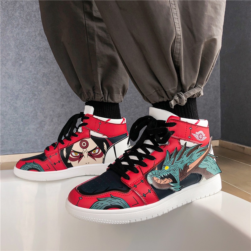 Stylish Naruto printed sneakers for men