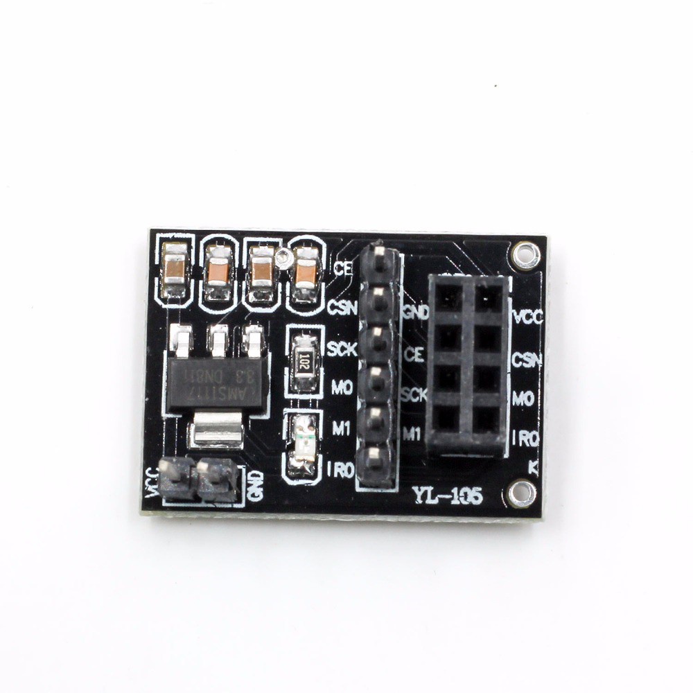 NORMAN Durable Module 3.3V Plate Board Adapter Wireless for 8Pin 2Pcs Electronic NRF24L01 Socket Transceive​/Multicolor