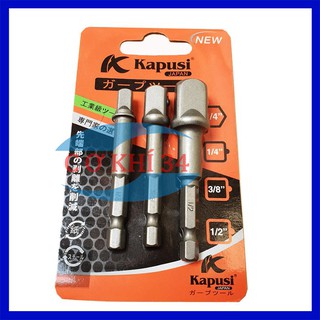 Bộ 3 Chuyển Vặn Khẩu, Bộ Chuyển Bulong KAPUSI Cho Máy Khoan, Máy Bắn Vít