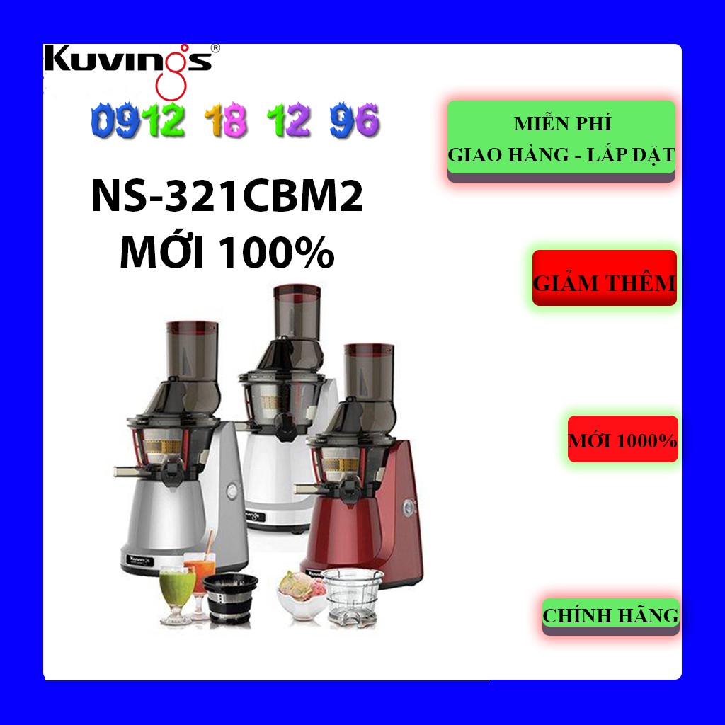 [Mã ELHAMS5 giảm 6% đơn 300K] Máy ép chậm Kuvings NS-321CBM2 S/R/W - NS-321CBM2