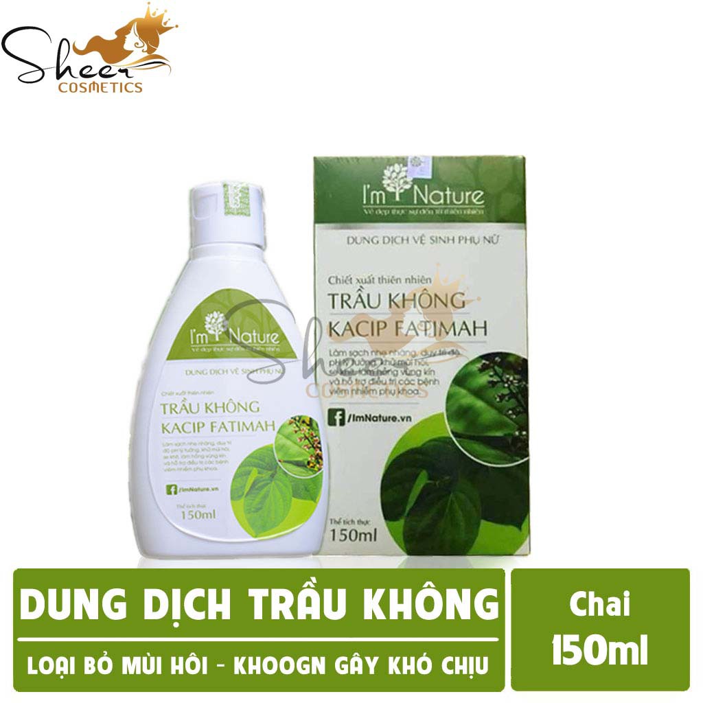 Dung Dịch Vệ Sinh Phụ Nữ Trầu Không I'm Nature 150ml Chính Hãng Công Ty