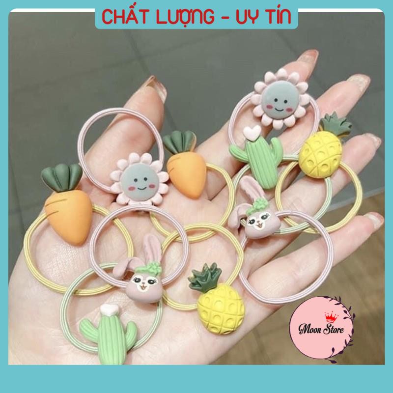 Set 10 chun buộc tóc ngộ nghĩnh đáng yêu cho mẹ và bé (giao ngẫu nhiên)