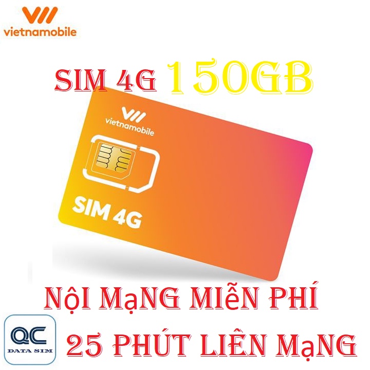 Sim 4G vietnamobile Phát Lộc new 150GB gọi miễn phí 25 phút liên mạng