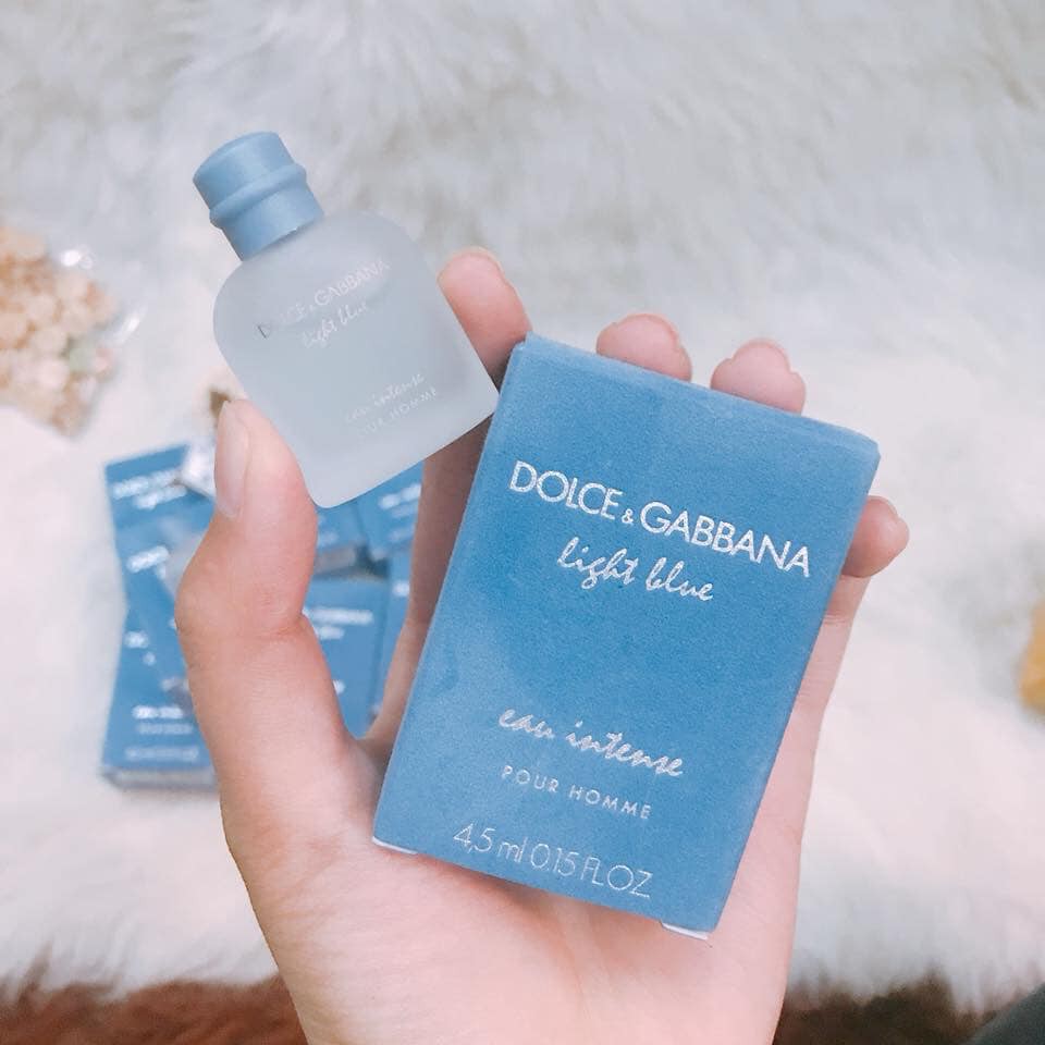 Nước hoa mini nam Dolce & Gabbana Light Blue Eau Intense Pour Homme 4.5ml EDP