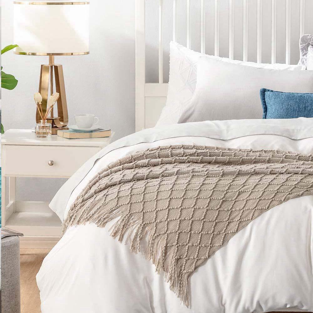 Khăn Choàng Cổ 100% Acryli Trọng Lượng Nhẹ Phối Tua Rua Trang Nhã