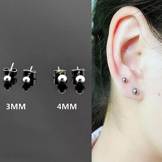Bông Tai Bạc Tròn Trơn Hàng Làm Kỹ