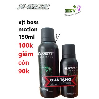 XỊT KHỬ MÙI XMEN FOR BOSS MOTION 150ML TẶNG DG 70g