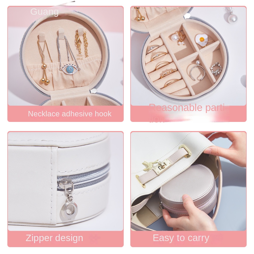 Hộp Đựng Trang Sức Bằng Da PU Đơn Giản Sáng Tạo