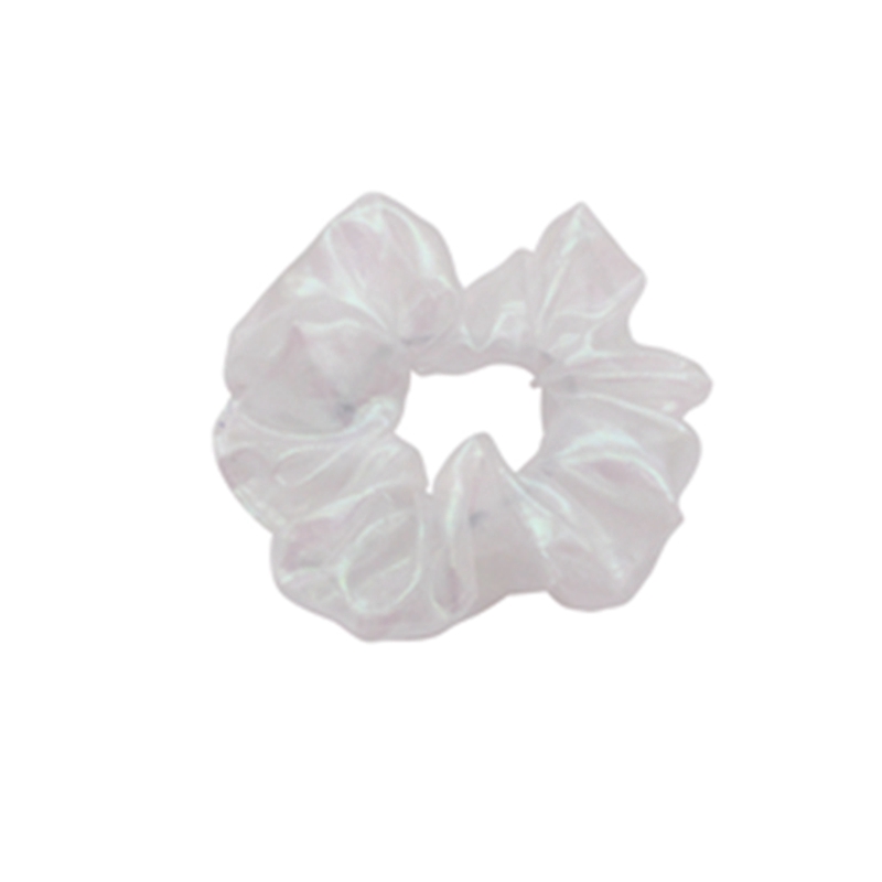 Korean Women Hair Scrunchies Elastic Hair Bands Shining White Organza Rubber Band Girls Vintage Ponytail Holder Hair Accessories