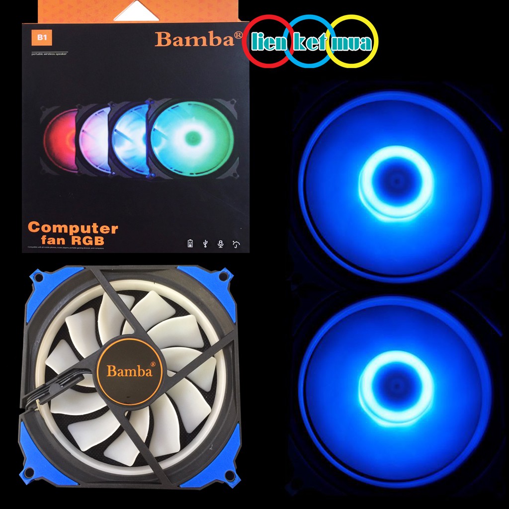 Fan case 12cm Led RGB  - Quạt dành cho thùng máy 12cm có led RGB