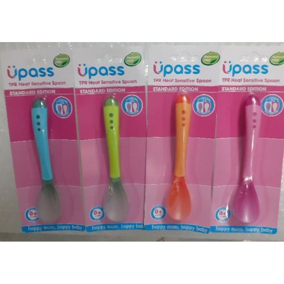 (Made in Thailand) Thìa Silicon Cảm Ứng Nhiệt Báo Nóng Upass UP3021W