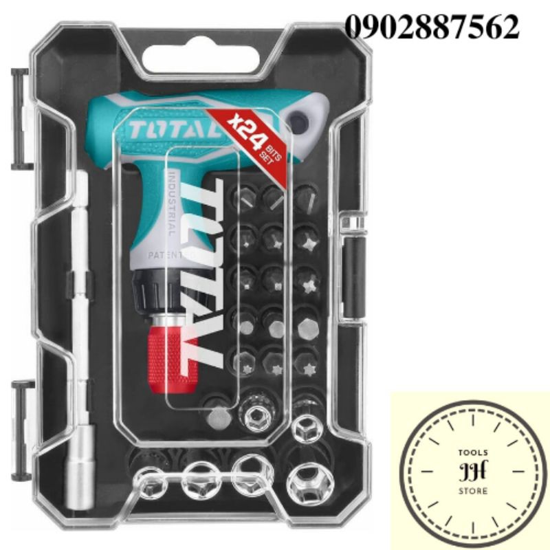 Bộ mũi vít 24 chi tiết Total TACSD30186