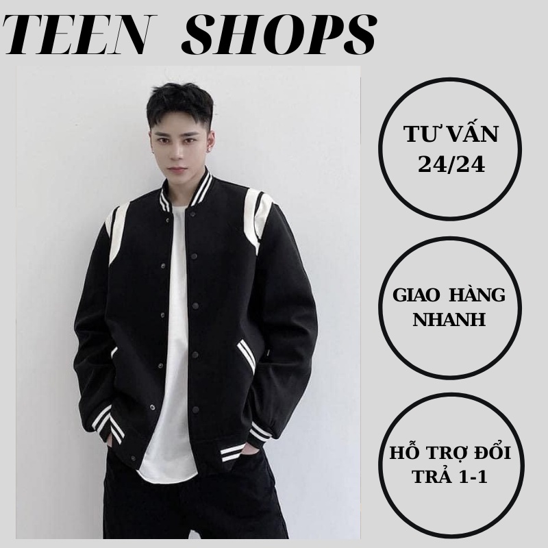 Áo Bomber , Áo Khoác GVC Tay Viền Da Trắng Dễ Phối Đồ