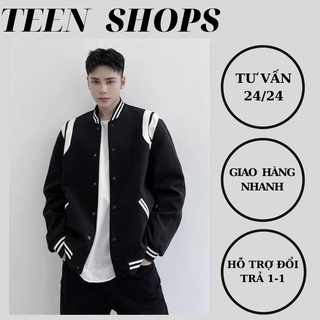 Áo bomber , áo khoác gvc tay viền da trắng dễ phối đồ