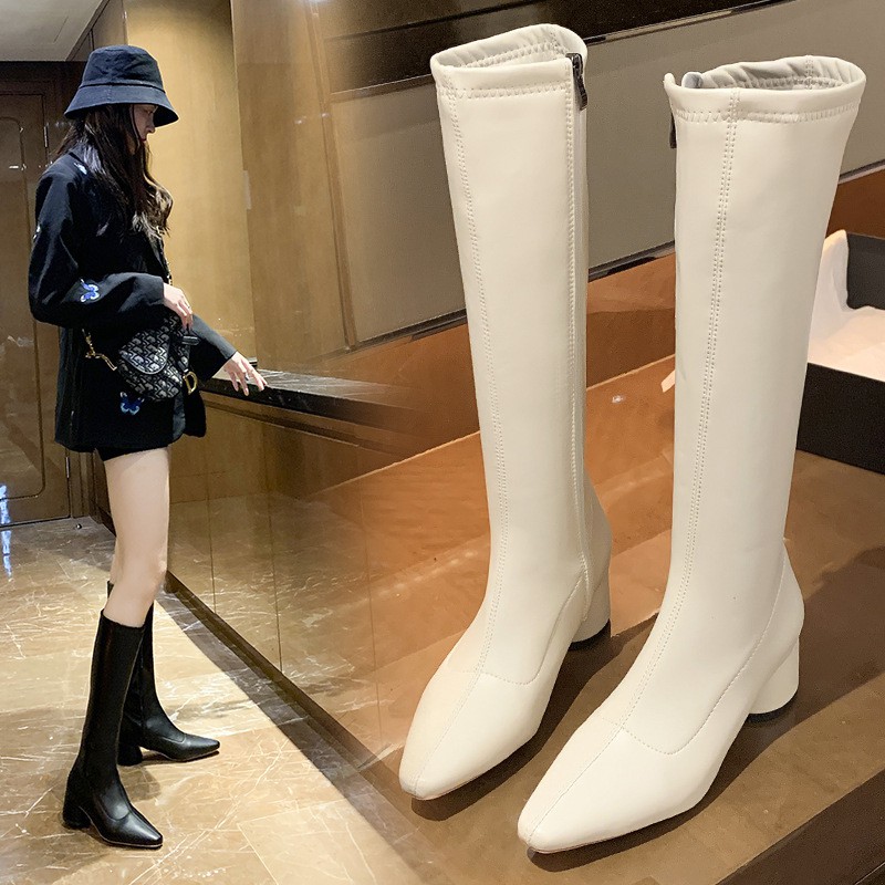 {MS 616 - CÓ SẴN} BOOTS ĐÙI NỮ -BOOT ĐÙI NỮ MŨI NHỌN GÓT VUÔNG HÀNG CHUẨN LOẠI 1 | BigBuy360 - bigbuy360.vn