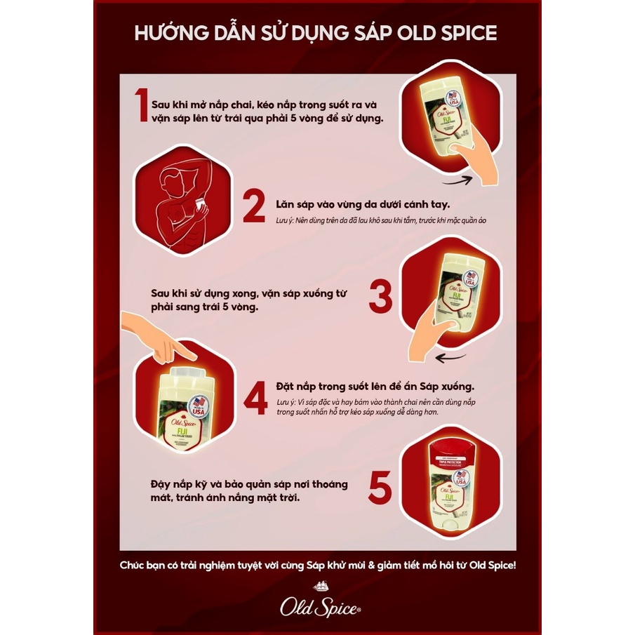 Lăn khử mùi Old Spice Pure Sport - Mỹ - 85g