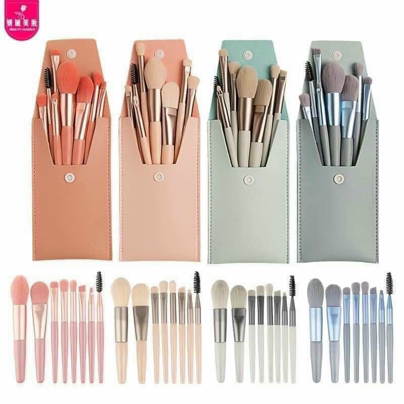 Bộ Cọ Trang Điểm Cá Nhân Cao Cấp 8 Cây Tiện Dụng mềm mượt