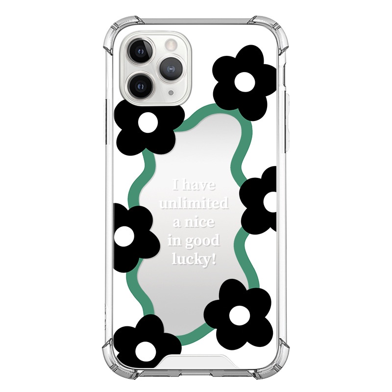 Ốp lưng iphone Ốp Điện Thoại Mặt Gương Họa Tiết Hoa Cho Apple 13iPhone14proPromax xs/6/7/8 Dinuo case