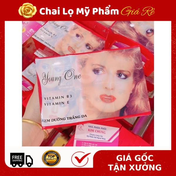 [RẺ VÔ ĐỊCH] [Lố 12 hộp] Kem cô gái tóc xù Young One dưỡng da, nguyên liệu, công thức làm kem trộn trắng da body