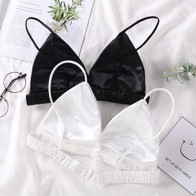 Jiashucheng Áo Ngực Tam Giác Siêu Mỏng Không Dây Phối Ren Hở Lưng Gợi Cảm Cho Nữ