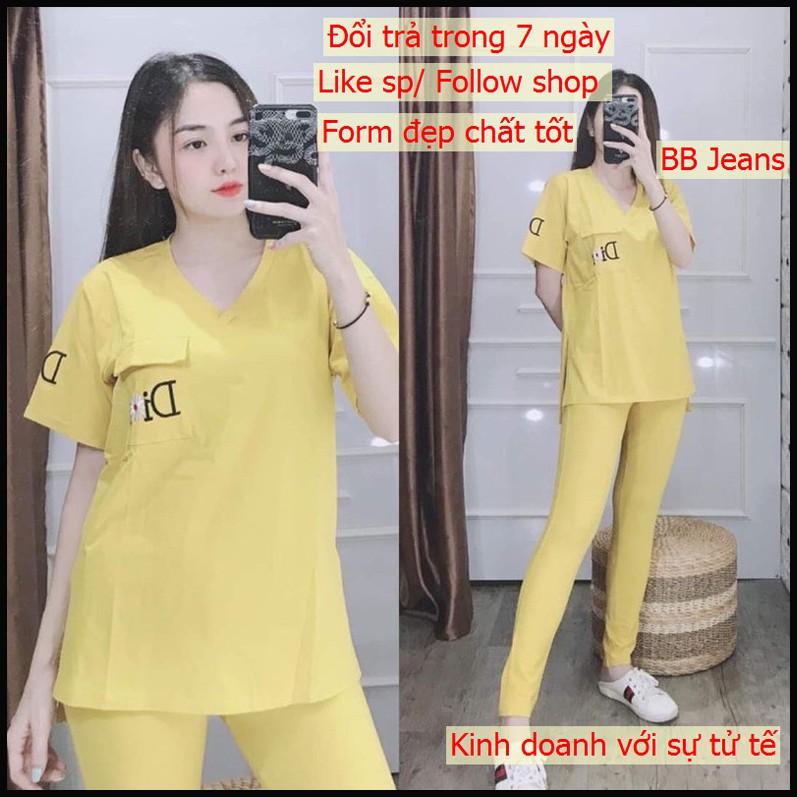 [RẺ] đồ bộ nữ cotton quần dài DO mặc đi chơi ở nhà đều lung linh chất cotton co dãn 4 chiều Panda Store