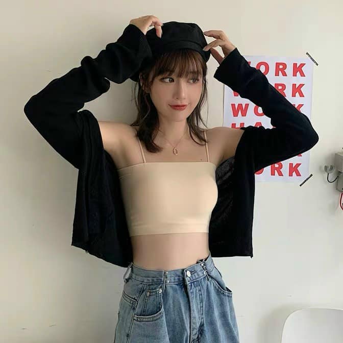 Áo Bra Su Lạnh Mút Mỏng Nhiều Màu Siêu Đẹp Dành Cho Người Dưới 55kg