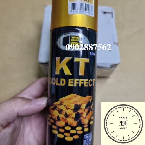 Sơn xịt mạ vàng KT Gold No.183 bosny