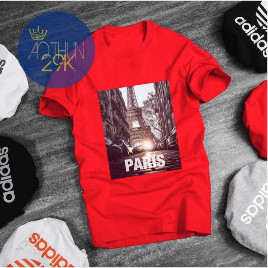ÁO THUN/ Áo Phông Unisex “WHERE DO WE GO?” Màu Đỏ Cao Cấp 2020