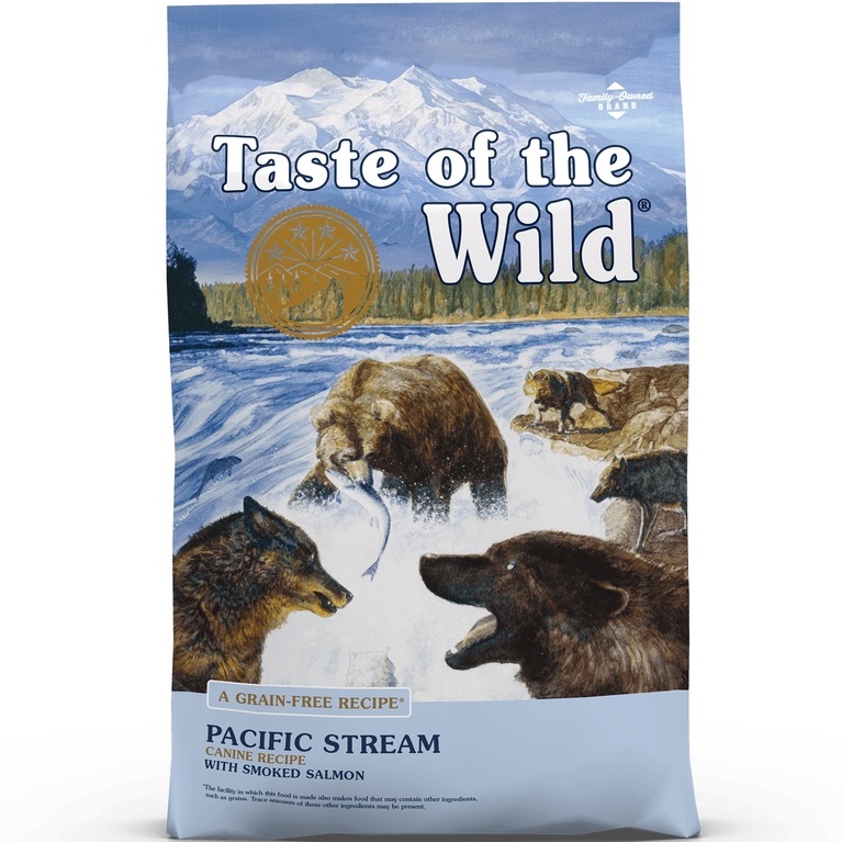 [DINH DƯỠNG CAO] THỨC ĂN HẠT CHO CHÓ TRƯỞNG THÀNH 170G TASTE OF THE WILD PACIFIC STREAM VỊ CÁ HỒI XÔNG KHÓI