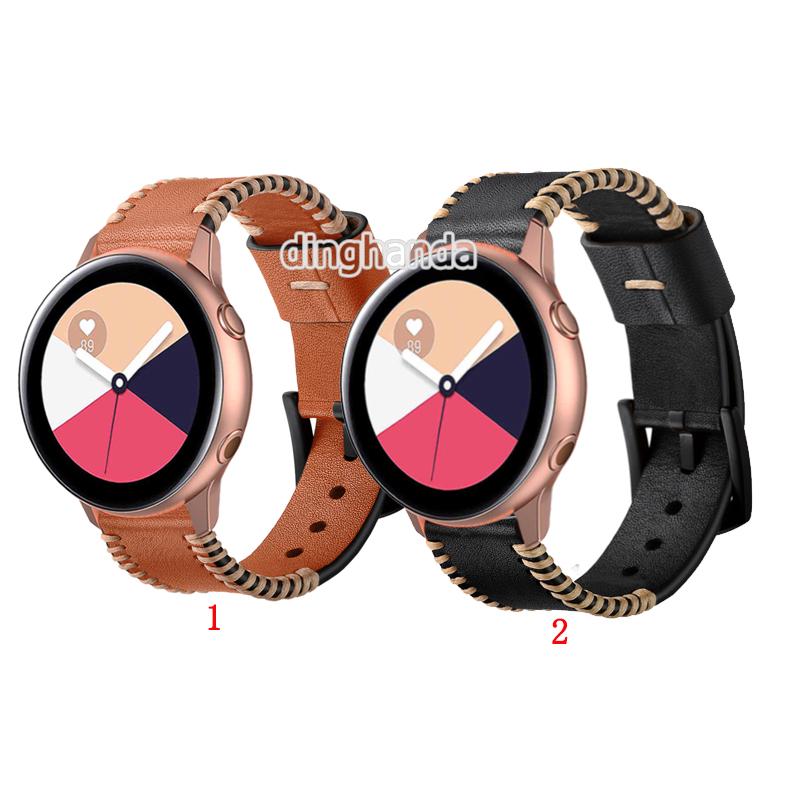 Dây da đeo đồng hồ sang trọng chất lượng cao cho Samsung Galaxy Watch Active 2