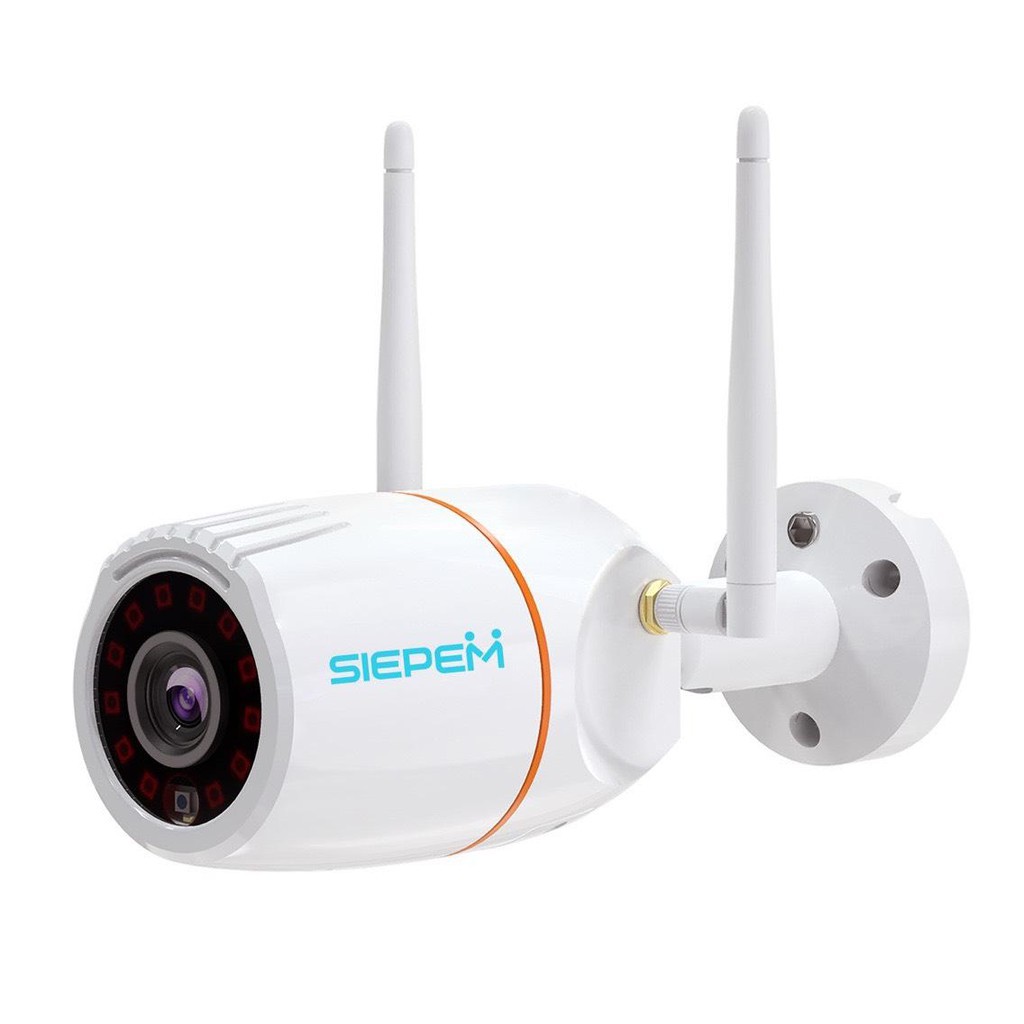 Camera IP Wifi Trong nhà Ngoài trời SIEPEM S6865 FullHD 1080P - độ phân giải 2.0MP (Trắng)