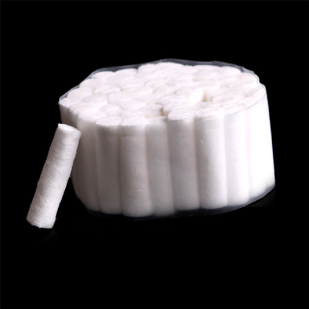 Bộ 50 Cuộn Chỉ Cotton Thấm Hút Tốt 10 * 38mm Chuyên Dụng Cho Nha Khoa