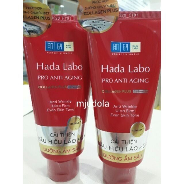 Sữa rửa mặt Hada Labo chống lão hóa