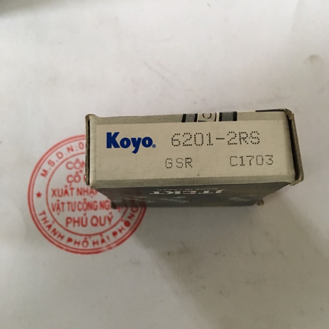 Vòng bi, bạc đạn Koyo 6201 - 2rs