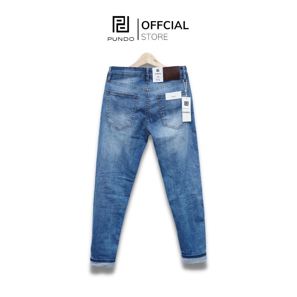 Quần jean nam dài 2 màu basic chất cotton jean cao cấp dễ phối PUNDO QJPD06