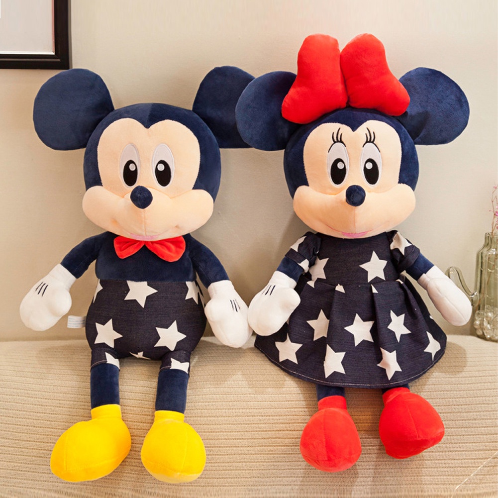 35 cm Chuột Mickey Minnie Búp Bê Sang Trọng Động Vật Nhồi Bông Đồ Chơi Sinh Nhật Món Quà Giáng Sinh cho Trẻ Em