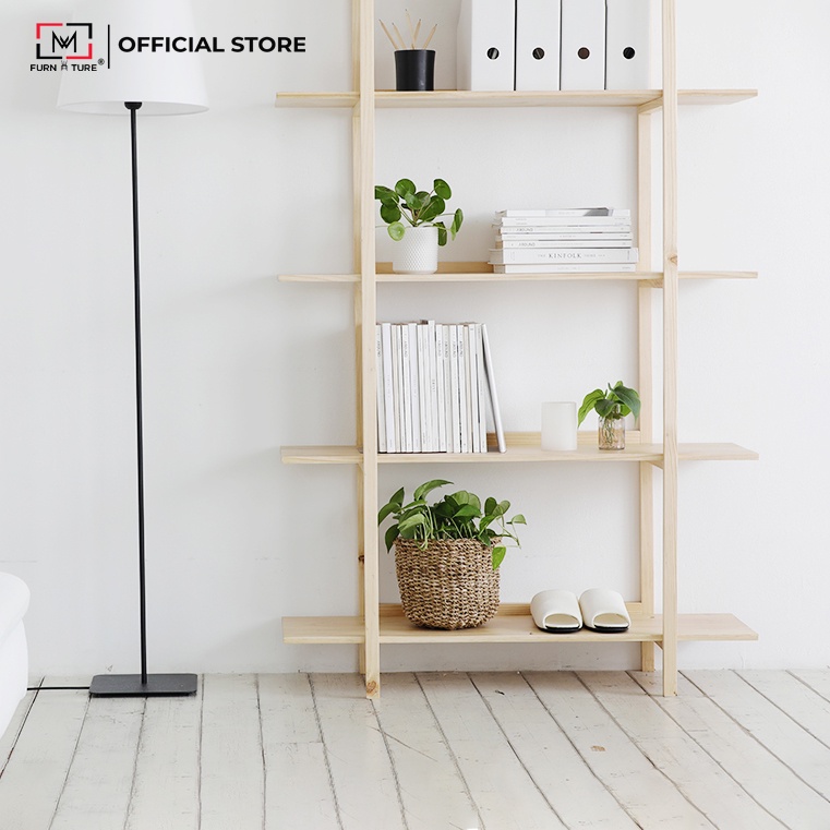 Nowship hcm - Kệ sách trang trí đa năng Hàn Quốc 345 tầng nhiều màu - B bookshelf - thương hiệu MW FURNITURE