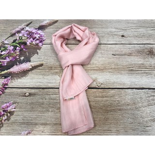Khăn Choàng Cổ Lụa SenSilk Hồng Phấn - Quà Việt Nam