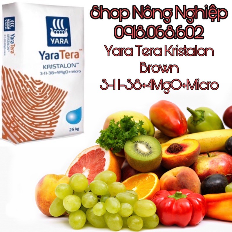 Phân bón hoà tan Yara Tera Kristalon Brown 1kg
