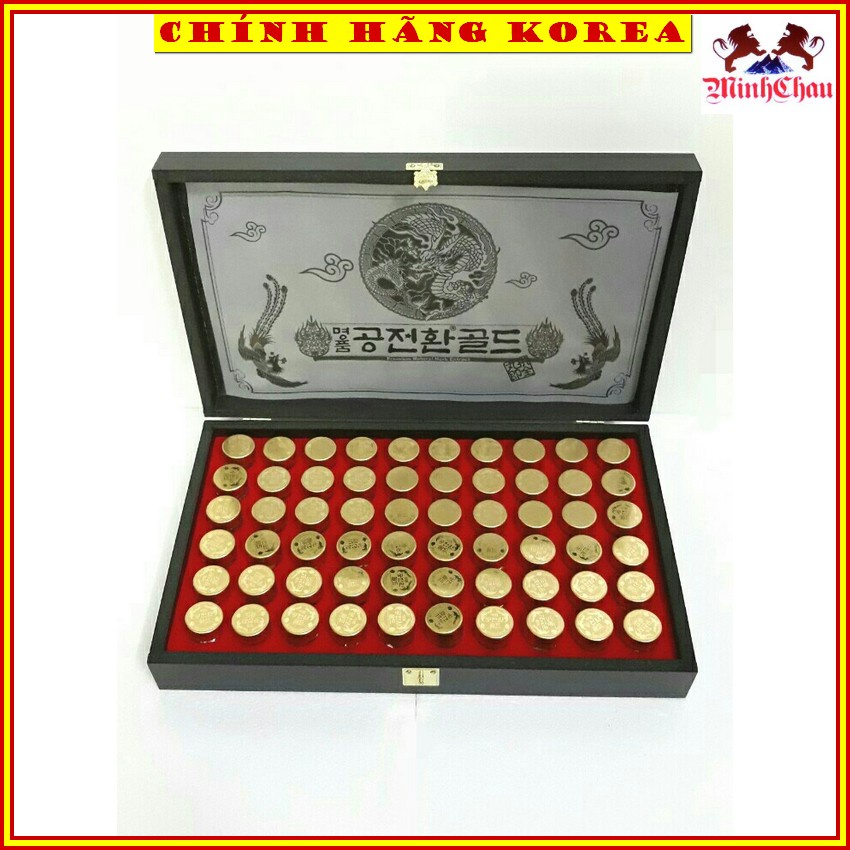 Đông Trùng Hạ Thảo Hộp Gỗ Đen 60 Viên Hàn Quốc