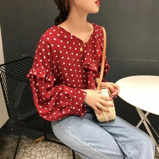 Áo sơ mi chấm bi