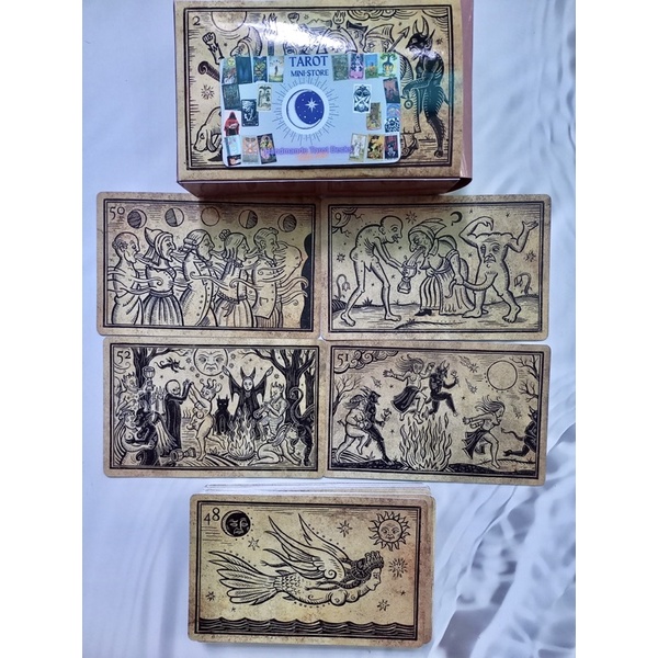 Bộ bài Black Enchantment Size GỐC handmade