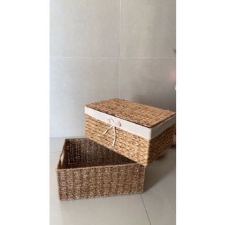 (Giá xưởng) giỏ lục bình đựng đồ có nắp, có vải chọn size