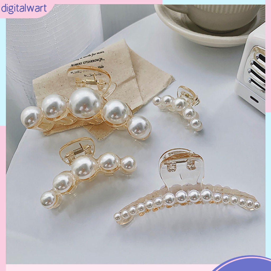 Kẹp tóc càng cua đính ngọc trai nhân tạo thời trang cho nữ