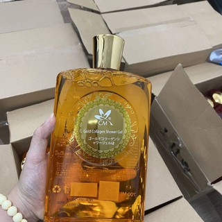 Sữa Tắm Trắng Da Dạng Gel CM Gold Collagen Shower Gel 700ml Nhật Bản