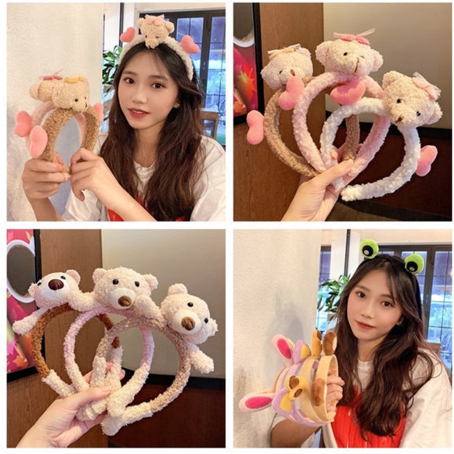 Cài tóc tai gấu phong cách Hàn Quốc xinh xắn dễ thương CT3