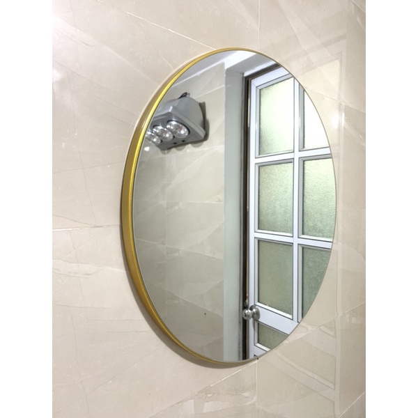 Gương nhà tắm khung thép (Sơn Acrylic 2K VIP) , Gương tròn treo tường Siêu Sang