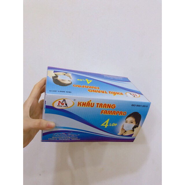 Thùng khẩu trang 4 lớp FAMAPRO - (50 hộp/thùng)