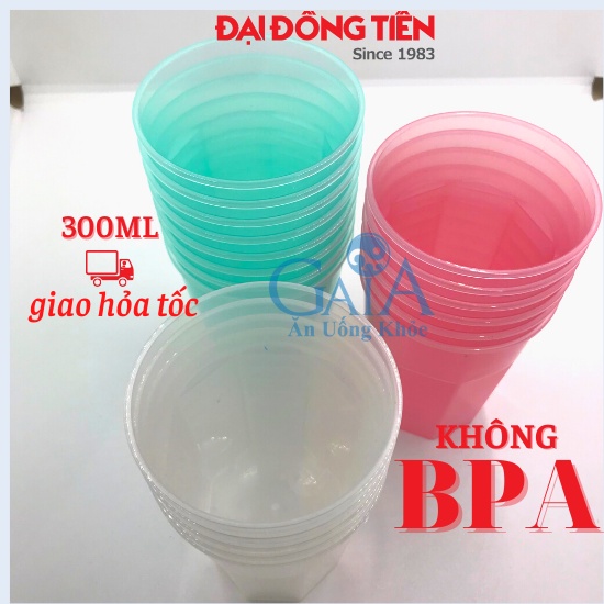 Ly Nhựa Siêu Mỏng 300ml Đại Đồng Tiến 100% Nhựa PP An Toàn Sức Khỏe